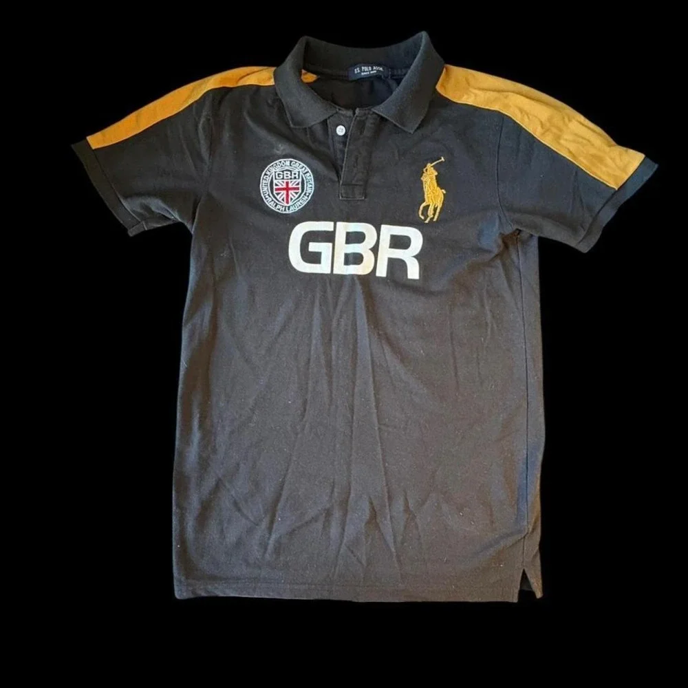 Black‎ and yellow  Ralph Lauren polo shirt MEN SIZE M